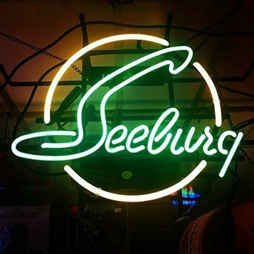 New Seeburg Jukebox Neon Light Lamp Sign 20"X16" Real Glass Beer Bar Handmade