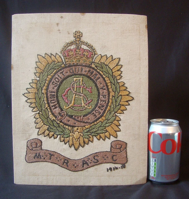 ASC ARMY SERVICE Corps embroidered Badge WW1 Trench Art 1914-18 EUR 17 ...