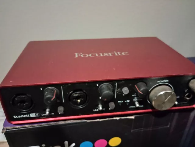 Focusrite Scarlett 2i4 2nd Gen 2 Channels USB Audio Interface