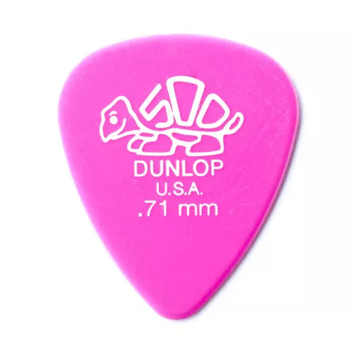 Dunlop Delrin 500 Plektren - 0,71 mm - pink (1, 3, 6, 12 oder 72 Stück)