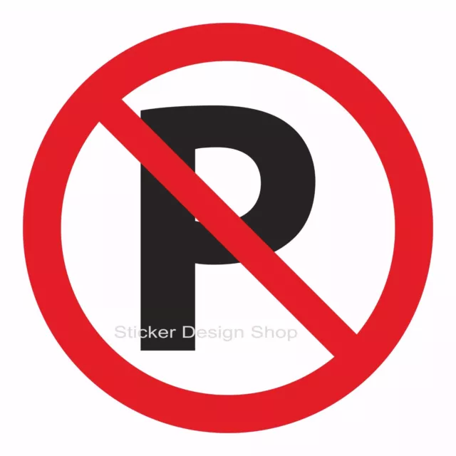 Parken Verboten Parkverbot Schild Aufkleber Vinyl Sticker Hinweisschild