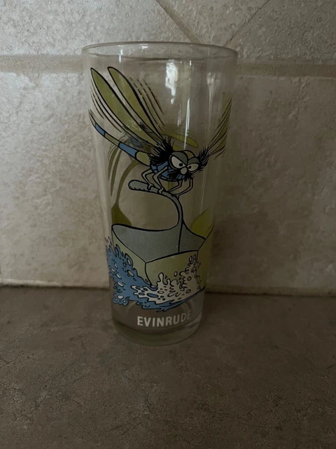 Vintage Disney The Rescuers Evinrude Dragonfly Pepsi Collector Glass 1977
