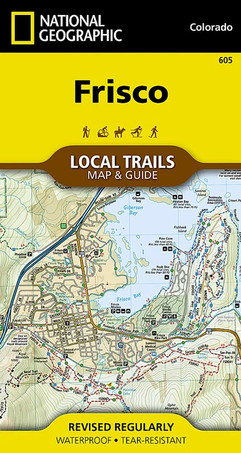 National Geographic Trails Illustrated Frisco CO Local Trails Topo Map & Guide