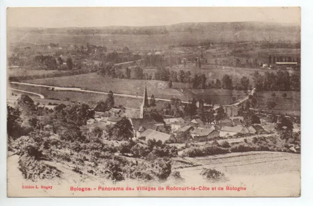 BOLOGNE  Haute Marne CPA 52 panorama avec Roocourt la cote