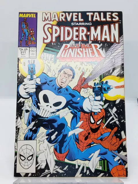 Marvel Tales Spider-Man #211 VF/NM Punisher Newsstand Marvel 1987