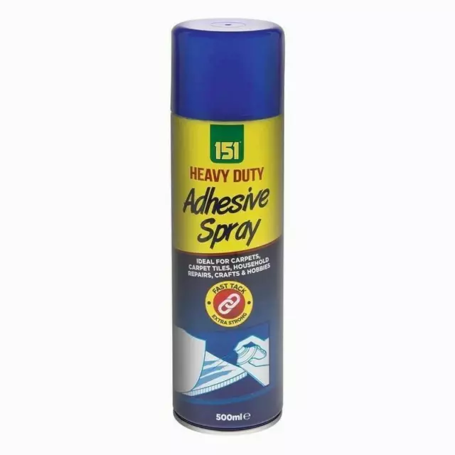 Heavy Duty Adhesive Spray, Ideal For Carpets, Tiles and Crafts -500ML