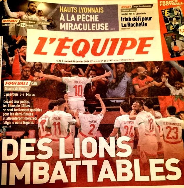 L'Équipe Du 19 Janvier 2022 - Spécial Rugby : Liste Pour L'Histoire / Foot : Stéphan Et Kolasinac