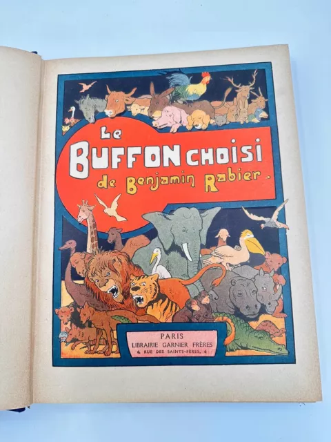 Le Buffon choisi de Benjamin Rabier de Rabier | Livre de collection d'occasion.