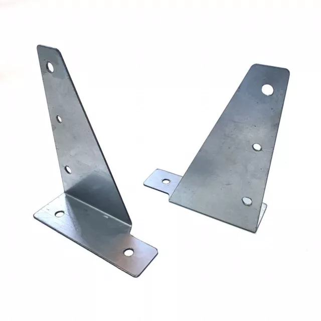 Bolt Down Fence Post Support Bracket For Solid Ground Fixing Decking or Stone