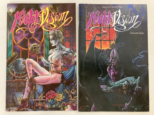 Nightvision Comic Premiere Edition #1 Signed by Quinn and #4 Rebel Studio Unread