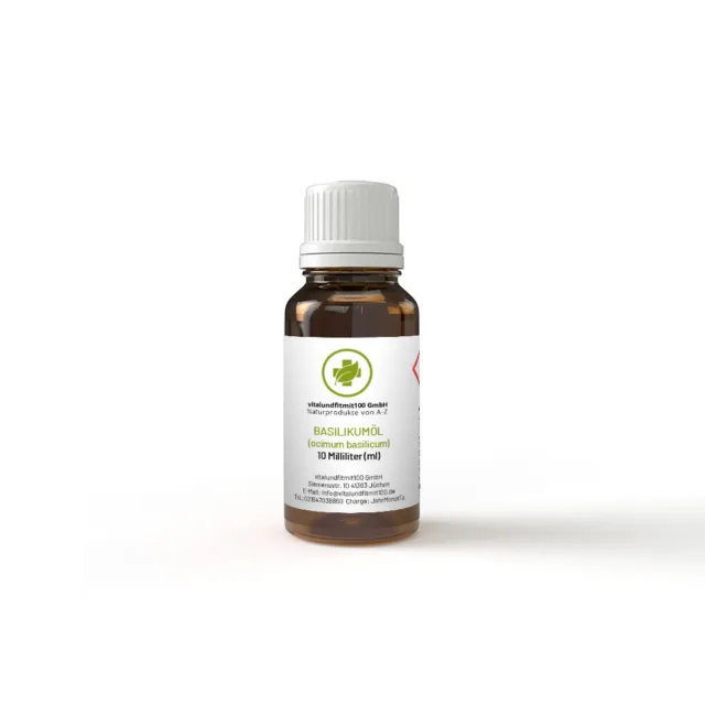 Basilikumöl - 10 ml - ocimum basilicum - 100% naturreines ätherisches Öl