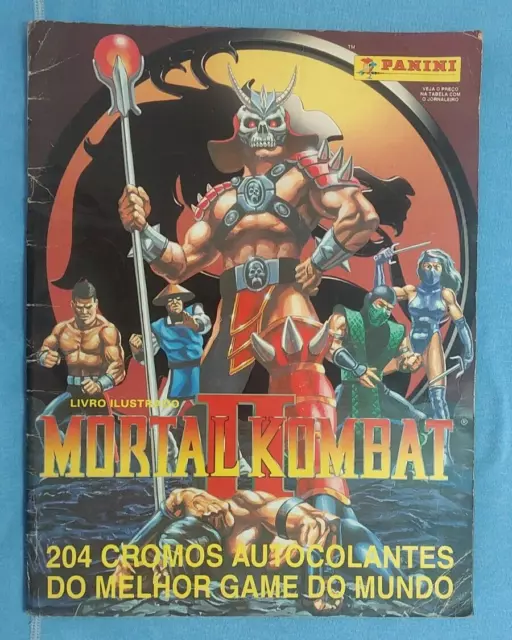 Album Sticker Panini Mortal Kombat 2 Brazilian Ed. 1993 (complete 95% - 194/204)