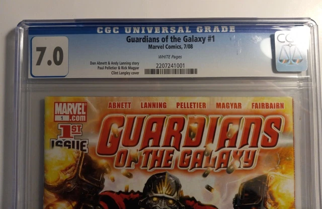 GUARDIANS OF THE GALAXY #1 (Marvel 2008) CGC 7.0 - 1st New Starlord Team Origin! 3