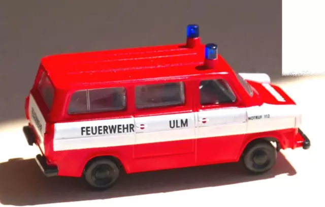 Ford Transit H0 HO MTW Feuerwehr Ulm Kleinauflage