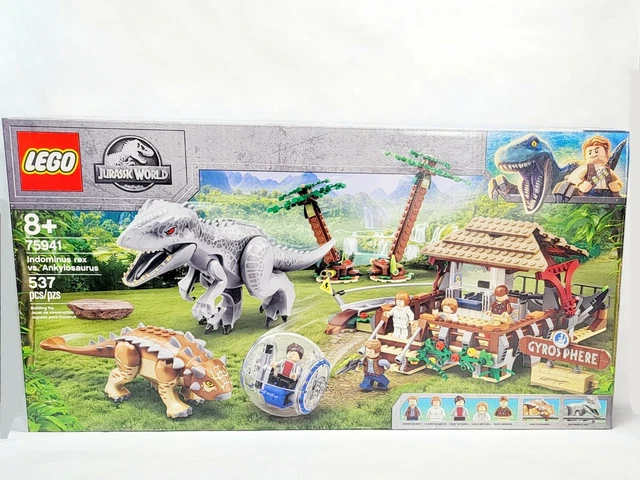 LEGO INDOMINUS REX vs. Ankylosaurus Jurassic World (75941) New Factory ...