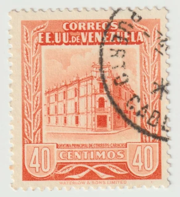 1953 Venezuela - Caracas Post Office "EE. UU. " - 40 C Stamp