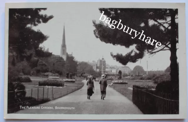 Postcard: The Pleasure Gardens, Bournemouth. H. Counter. Bazaar. Not Posted.