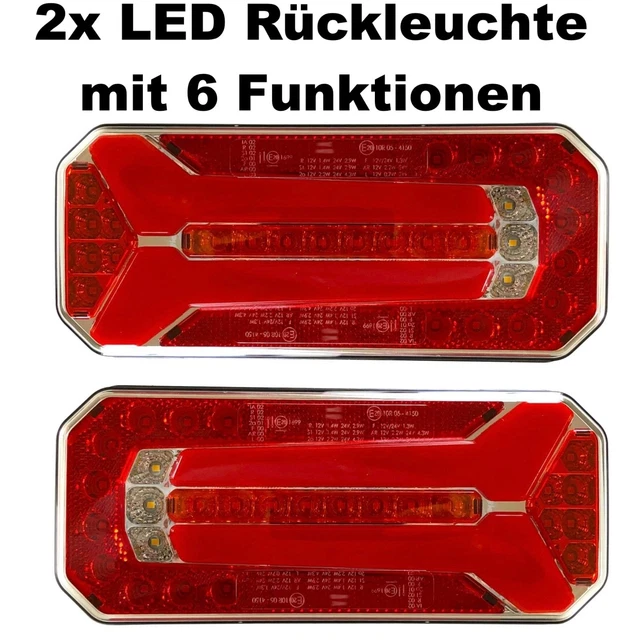 2 Luci Di Posizione A LED Effetto Neon Per Camion E Rimorchio – 12V/24V, IP66/68, Omologazione E20