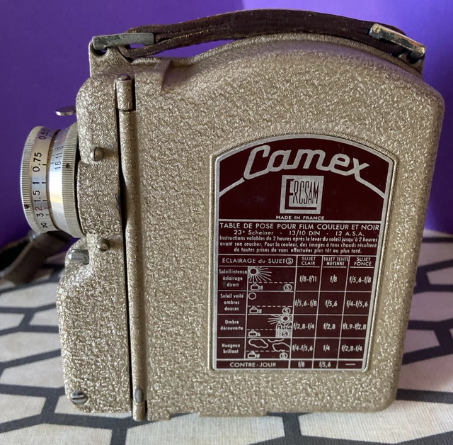 Appareil Photo Vintage CAMEX Ercsam - Objectif Som-Berthiot 1,9/12,5 Mm