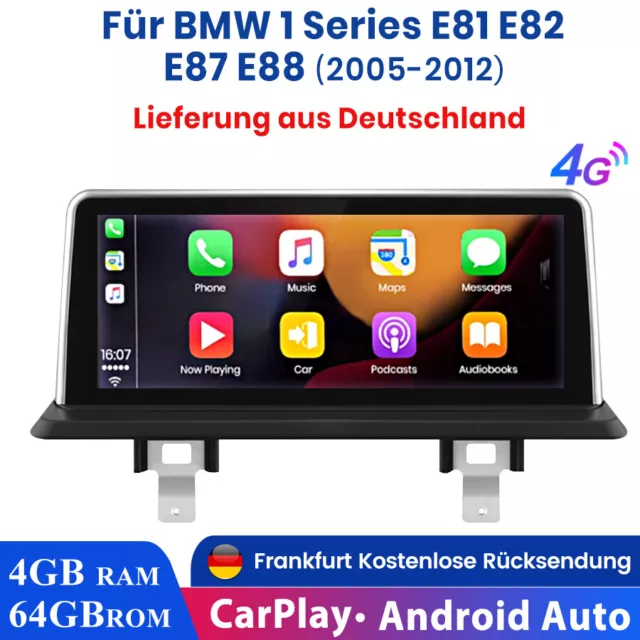 10.25'' Android 12 Autoradio 8-Kern GPS Navi iDrive für BMW 1er E81 E82 E87 E88