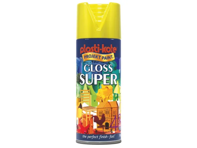 PlastiKote Brillo Super Spray Amarillo 400 ml