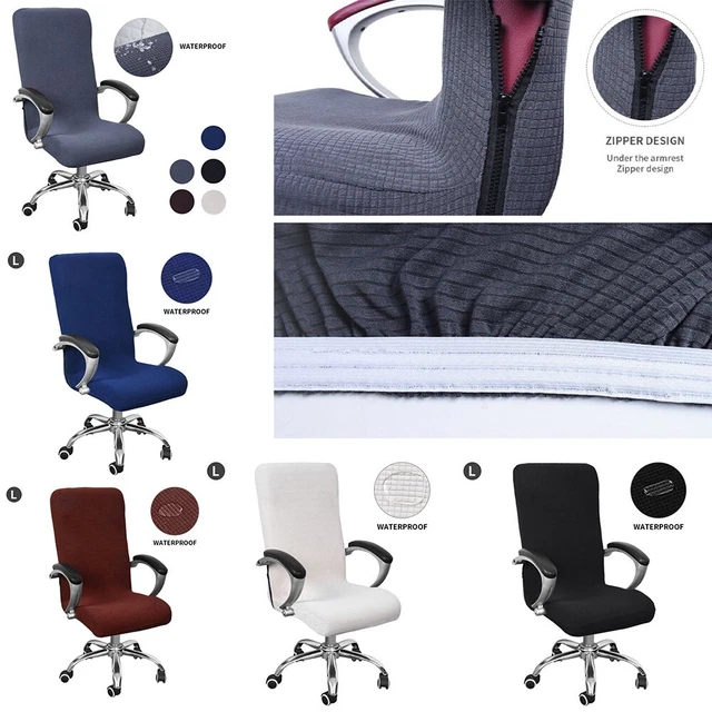 TOPINCN Lot De 2 Housses De Chaise D'ordinateur De Bureau, Housses