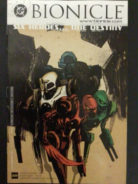 Bionicle Six Heroes One Destiny #1 Limited Collectors Edition FN/VF DC RARE
