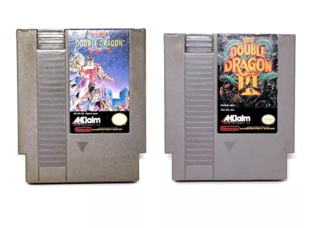 Set 2 Double Dragon III 3 - II 2, The Sacred Stones & The Revenge  Nintendo NES