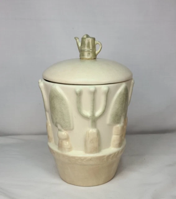 Summer Fields garden tool kitchen cannister with lid Sonoma