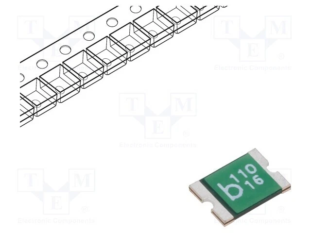 Sécurité: Ptc Polymère Imax: 100A Geh : 1812 1,1A 0ZCG 0ZCG0110AF2C Smd-Polymer