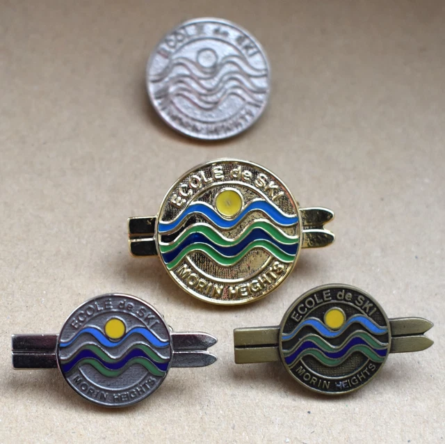 Lot De 2 Insignes ESF Ski - Médaille Flocon édition 2000 - Fabrication Française