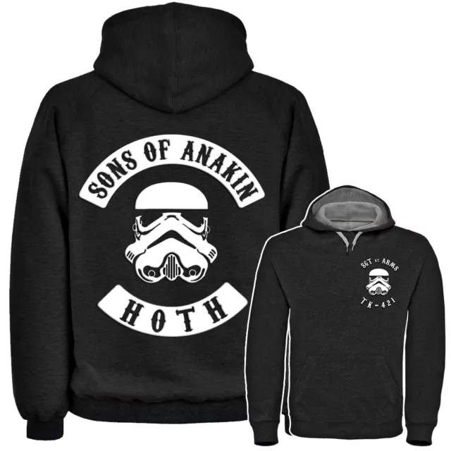 Sons Of Anakin Anarchy Mc Gang Style Hoodie  (S - 3Xl) Stormtrooper Star Wars