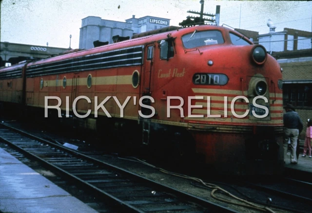 Duplicate Slide SLSF #2010 “Count Fleet” EMD E8A Frisco Springfield MO 1950s
