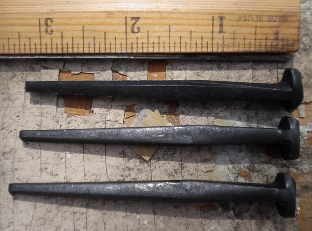 3" - ROSE HEAD Decorative Square Wrought Head Iron Nails - (100) Nails 2