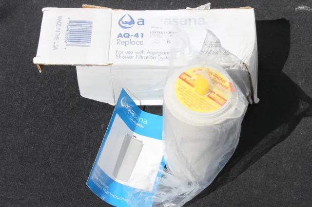 Caja abierta - Filtro de agua de repuesto de filtración de ducha modelo Aquasana AQ-4125
