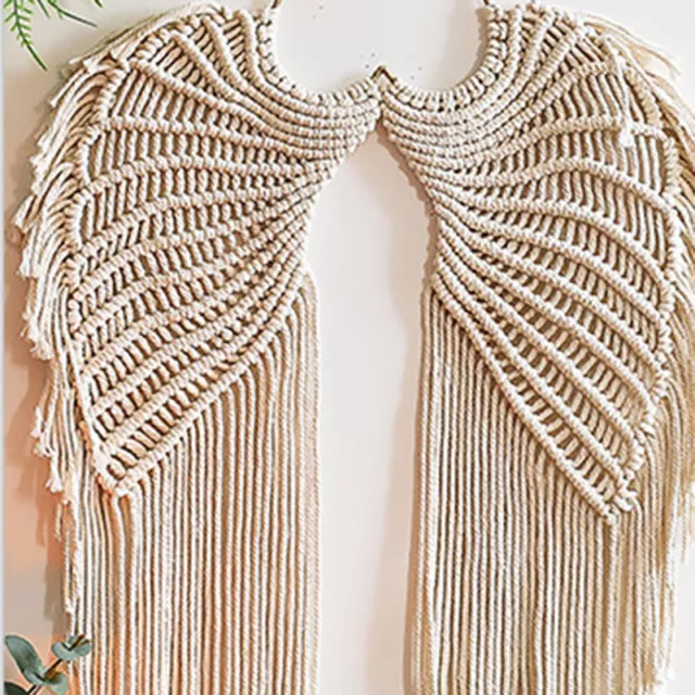 Handmade Macrame Wall Hanging Tapestry Cotton Woven Boho Vintage Style Ornament