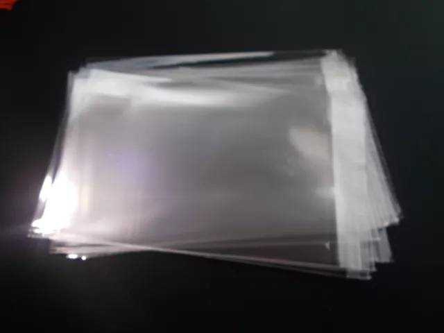 100 Clear Resealable Self Adhesive Seal Cello Lip & Tape Plastic bags 1.6 mil