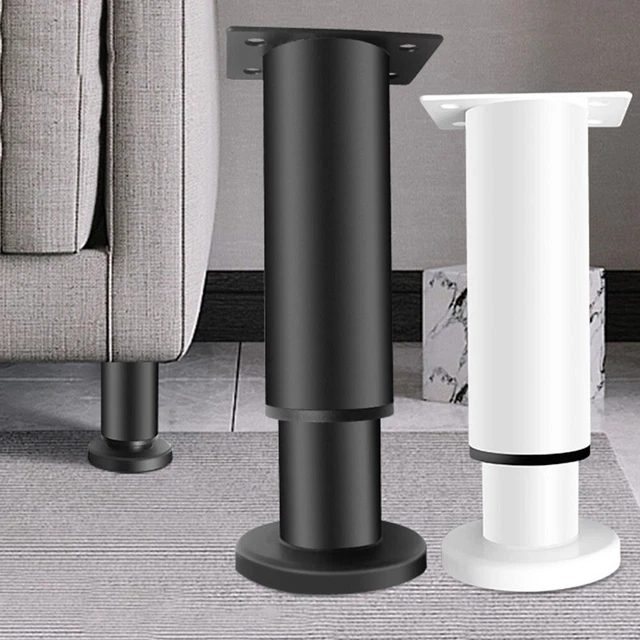 Soporte de pie de cama ajustable de alta calidad con pierna de plástico reforzada telescópica