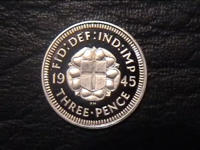 1945 Silver Threepence