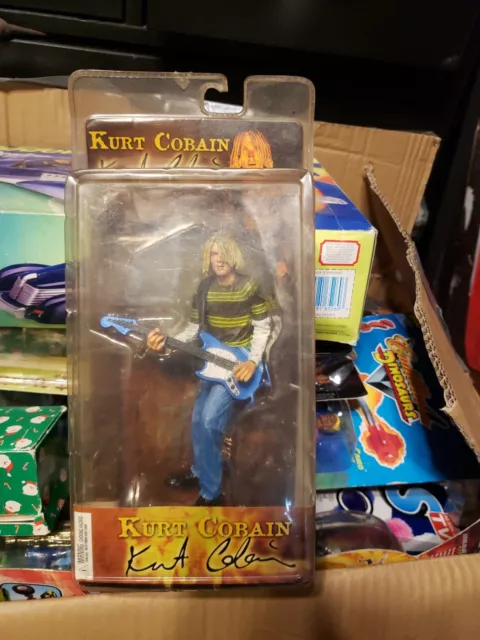 NECA Kurt Cobain 7'' Action Figure with Skyblue Guitar