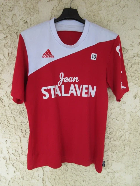 Maillot De Foot Vintage FC Sète N°10 – Domicile Vert & Blanc – Taille S/M Collection