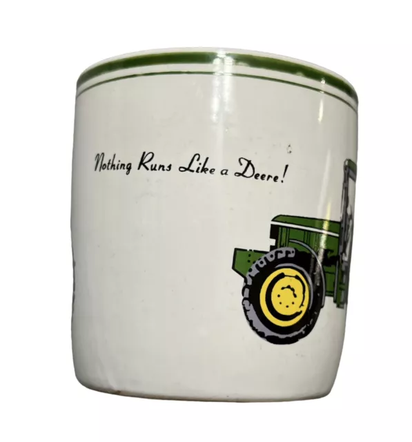 John Deere Tractor Coffee Cup Mug Gibson "Nothing Runs Like A Deere” 2