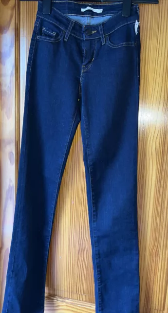 Jeans Levis LEVI 514 ragazzi nuovi con L 23" L32 da uomo blu scuro sottili skinny