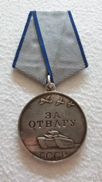 Orden Medaille UdSSR für die Tapferkeit,Silber Original 100 %,