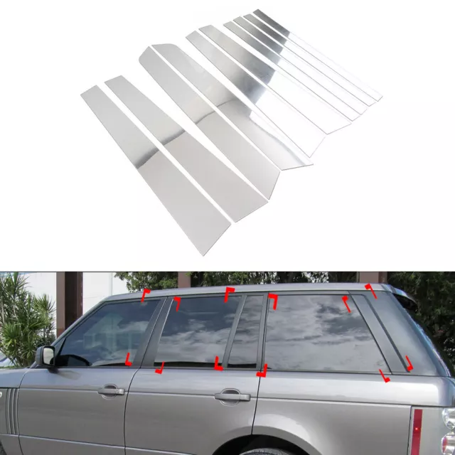 Pillar Post Door Window Cover Trim For Land Rover Range Rover HSE 2002-2012