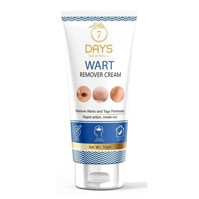 Crème Anti-verrues Génitales 7 Days - 50g, Ingrédients Naturels, Emballage Discret Inclus, Date D'expiration Avril 2027
