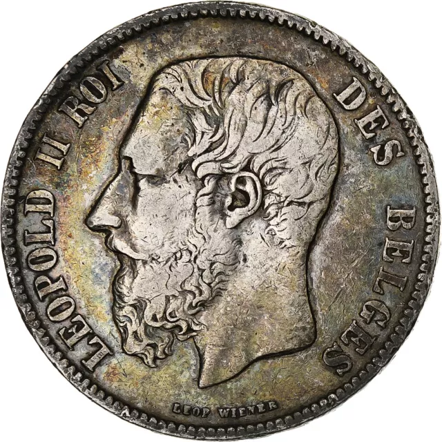 [#1183904] Monnaie, Belgique, Leopold II, 5 Francs, 5 Frank, 1870, Bruxelles, TB