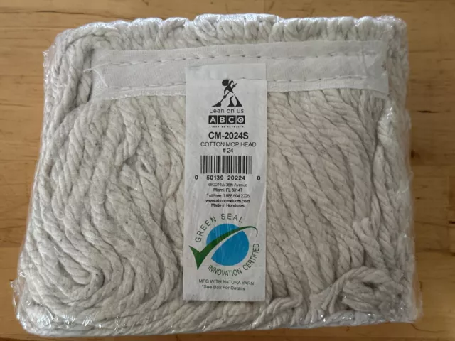 Case of 12x ABC Cotton Mop Head Narrow Band #24 CM-2024S