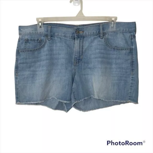 Old Navy Women's Denim Jean Cut Off Shorts Plus Size 16 DIVA SHORT BEACH BOY