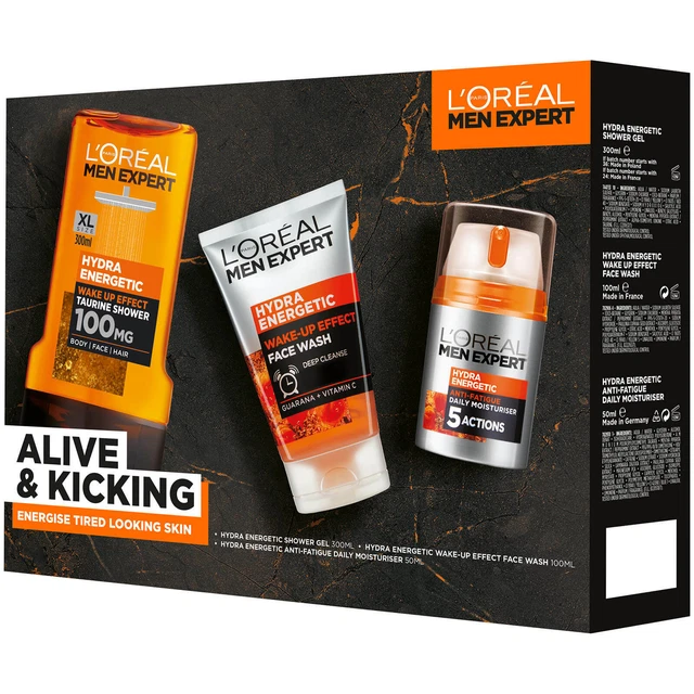 L'OREAL PARIS SET regalo di Natale da uomo Expert Alive and Kicking 3 ...